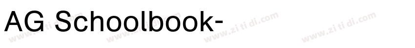 AG Schoolbook字体转换 AG Schoolbook字体转换